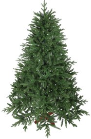 HOMCOM Realistyczna choinka sztuczna 210 cm — składane gałązki, sosnowa podstawa | Aosom PL