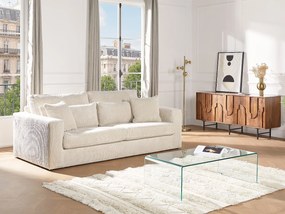 Stolik kawowy ALONZO - Gięte szkło hartowane