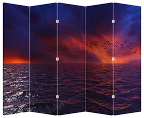Parawan - Morze z ptakami (210x170 cm)