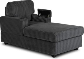 Fotel Wypoczynkowy Sofa NEO Szary Sztruksowy Nowoczesny