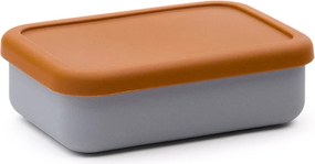 Niebiesko-pomarańczowy silikonowy pojemnik śniadaniowy dla dzieci Lili – Kave Home