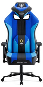 Materiałowy fotel gamingowy Diablo X-Player 2.0 Normal Size, Frost Black