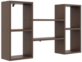 Nowoczesna półka ścienna w kolorze wenge - Scarpi 2X