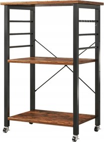 Szafka mobilna na kółkach rustykalna stolik śniadaniowy wózek kuchenny