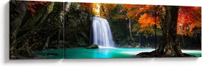 Obraz - Szmaragdowa Laguna (170x50 cm)
