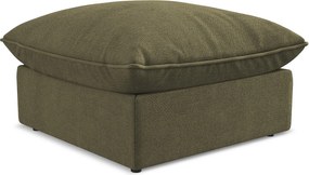 Pufa - z tkaniny strukturalnej - oliwkowy - MANAO