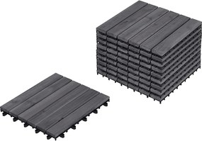 Płytki tarasowe ACCETTURA Certyfikowane drewno akacjowe Szary