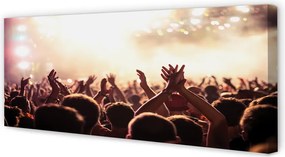Obraz drukowany na płótnie Ludzie na Koncercie