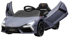 AIYAPLAY Elektryczny samochód dla dzieci 3-5 lat, płynny napęd, zdalnie sterowany, z klaksonem, plastik i metal, szary