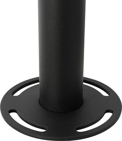 Nowoczesna latarnia czarna z przezroczystym szkłem 200 cm IP44 - Sfera