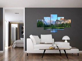 Obraz dzikiego górskiego krajobrazu (125x70 cm)