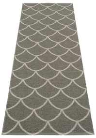Szary chodnik odpowiedni na zewnątrz 70x225 cm Kotte Charcoal – Pappelina