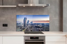 Panel nad Blat Kuchenny Warszawskie Wieżowce o Poranku