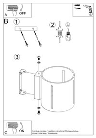 Czarny kinkiet Vulco – Nice Lamps