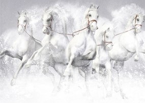 Obraz - Ilustracja przedstawiająca konie wyścigowe (70x50 cm)