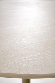 Stół do jadalni okrągły spiek trawertyn/kaszmir na nodze fi90/76 cm TOLIO