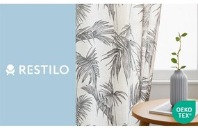 Szara/kremowa zasłona 135x250 cm Palmera – Restilo