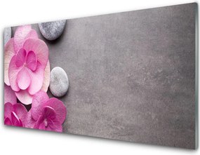 Szkło do Kuchni na Ścianę Aromatyczne Różowe Płatki