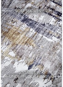 Jasnoszary dywan 120x160 cm Malard Anthracite Gold – Elle Decoration