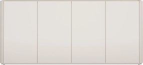 Komoda Elivo 200 cm czterodrzwiowa - kaszmir / dąb olejowany