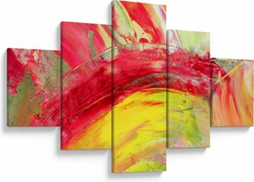 Obraz abstrakcji - malarstwo (125x70 cm)