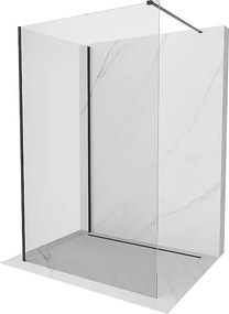 Mexen Kioto ścianka prysznicowa Walk-in 130 x 110 cm, transparent, czarna - 800-130-212-70-00-110