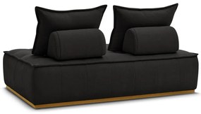 Czarna sofa z materiału bouclé 175 cm Elisa – Bobochic Paris