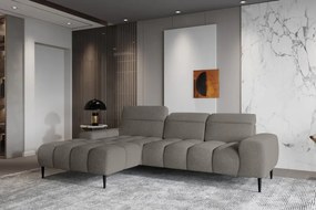 Narożnik GIANO S układ L Lewostronny z elektryczną regulacją siedziska w ktaninie AUSTIN 04 WERSAL