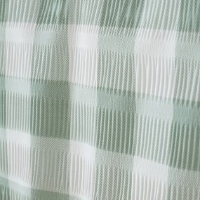 Zielona pościel dwuosobowa 200x200 cm Seersucker Gingham Check – Catherine Lansfield