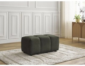 Podnóżek z tkaniny szenilowej w kolorze khaki Roxelane – Bobochic Paris