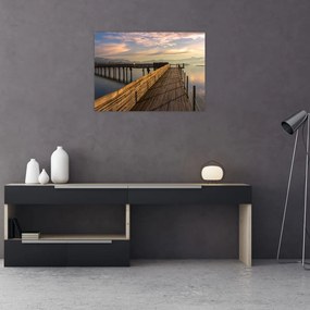 Obraz - Na brzegu jeziora Obersee (70x50 cm)