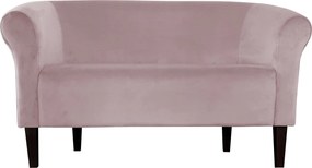 Sofa Milo tkanina Welur wygodna sofa tapicerowana do salonu i poczekalni : Kolor nogi - Venge, Kolor tkaniny - VELVET - MG55, Typ tkaniny - Velvet, Wysokość nogi - 20 cm