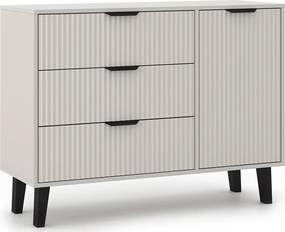 Komoda kaszmirowa z 3 szufladami i szafką N0-N44