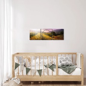 Obraz krajobrazu (z zegarem) (90x30 cm)