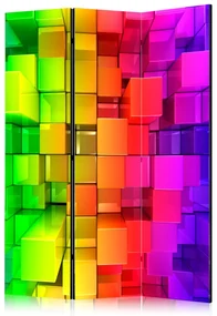 Parawan dwustronny 3D 135x172 cm 3-częściowy czerwony ARTGEIST B