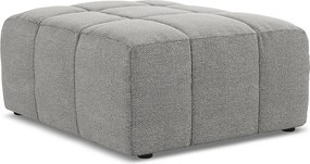 Pufa - z tkaniny bouclé - jasny szary - ALOHA