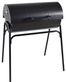 Grill węglowy lokomotywa czarny PATIO