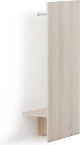 Ekran szatniowy BLOCK, 800 x 440 x 1854 mm, dąb naturalny
