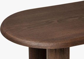 Ława stolik Kawowy Drewno Jesionowe Czarne 110/55/35 Bufi Micadoni