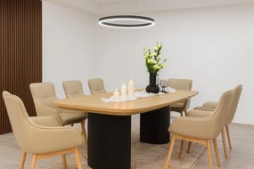 Stół rozkładany LINEA Dąb do Salonu Jadalni 200-300 x 110 x 76 cm, Owalny