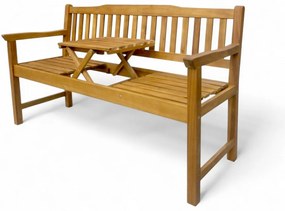 Drewniana ławka ze stołem Eva, 150 x 60 x 88 cm