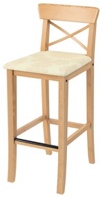 Pokrowiec na krzesło barowe Ingolf z tapicerowanym siedziskiem