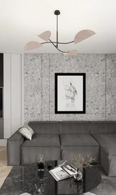 Popielata nowoczesna lampa sufitowa - M130-Urdom