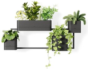 Plastikowe doniczki wiszące na zioła zestaw 4 szt. Cubiko – Umbra