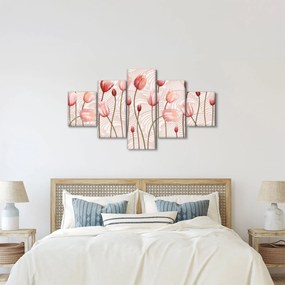 Obraz - Różowe tulipany (125x70 cm)
