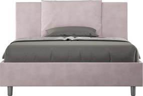 Łóżko bez stelaża tapicerowane 140x210 microfibra kolor lawendy Antea