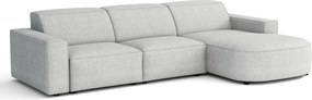 Narożnik modułowy Cursal B prawostronny – sofa narożna 282 × 166 cm, jasno szary Raven 6, nowoczesny design