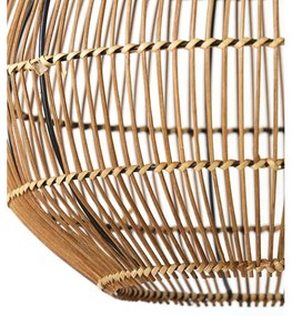 Brązowa lampa sufitowa z rattanowym kloszem ø 40 cm Pacino – Light &amp; Living