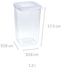 Pojemnik na artykuły sypkie, transparentny