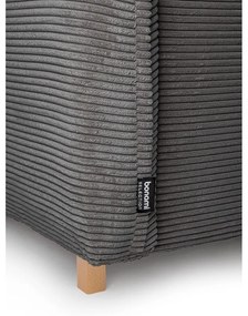 Szary sztruksowy rozkładany narożnik (z przestawnym narożnikiem) Tori – Bonami Selection